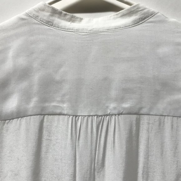 Free People White Pintuck Long Sleeve Tunic Blouse - Picture 7 of 16